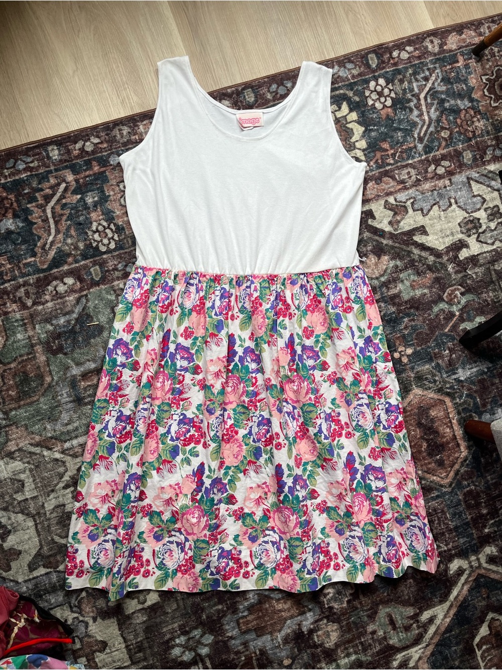 Women’s Vintage Summer Floral Dress made in Canada 1X